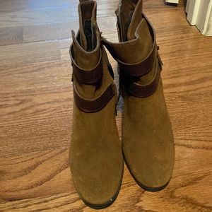 Suede booties 7.5. Excellent condition